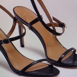 a new day Black Croc-Embossed Heels